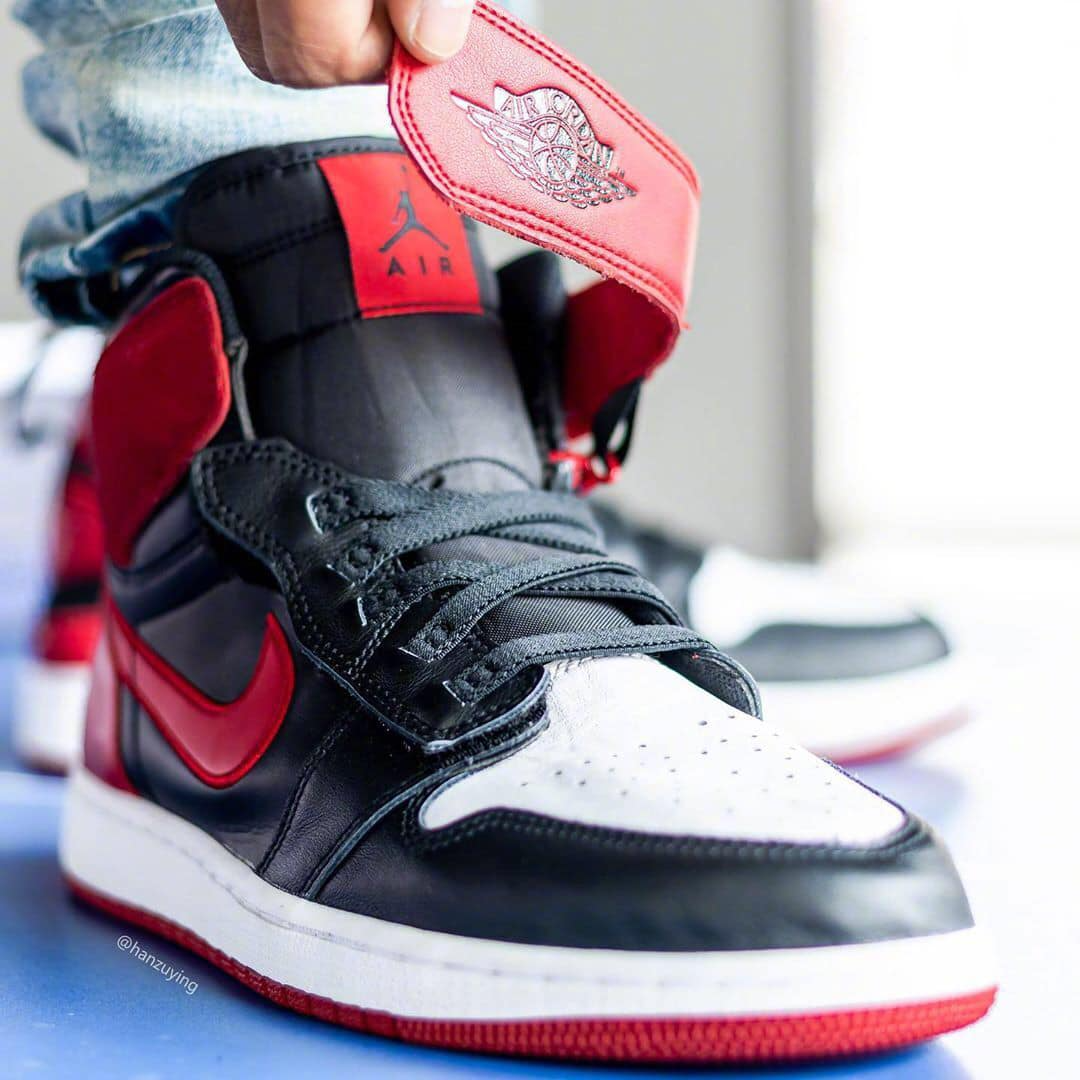 Giày Nike Air Jordan 1 High FlyEase GS 'Black Gym Red' CT4897-001 - Ảnh 3