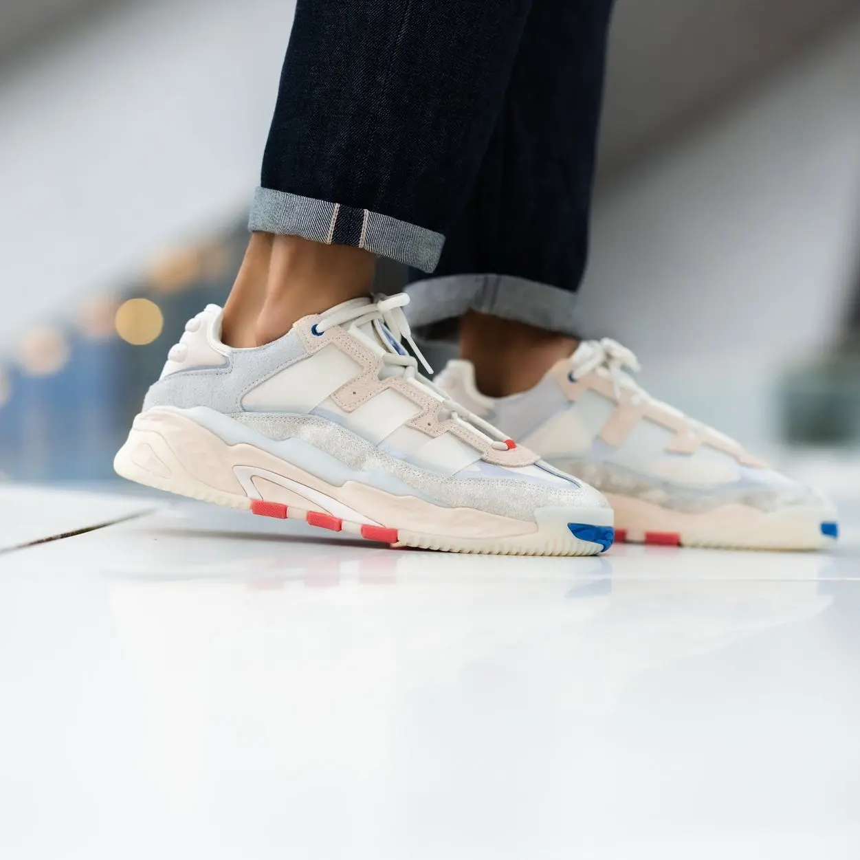 Alternative view of Giày Adidas Niteball 'Cream White' FX7643