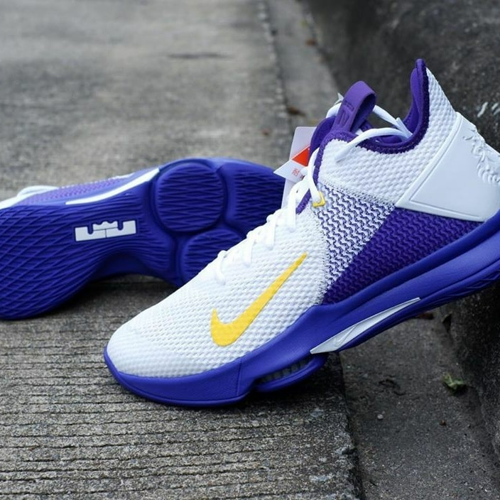 Giày Nike LeBron Witness 4 EP 'Lakers' CD0188-100 - Ảnh 2