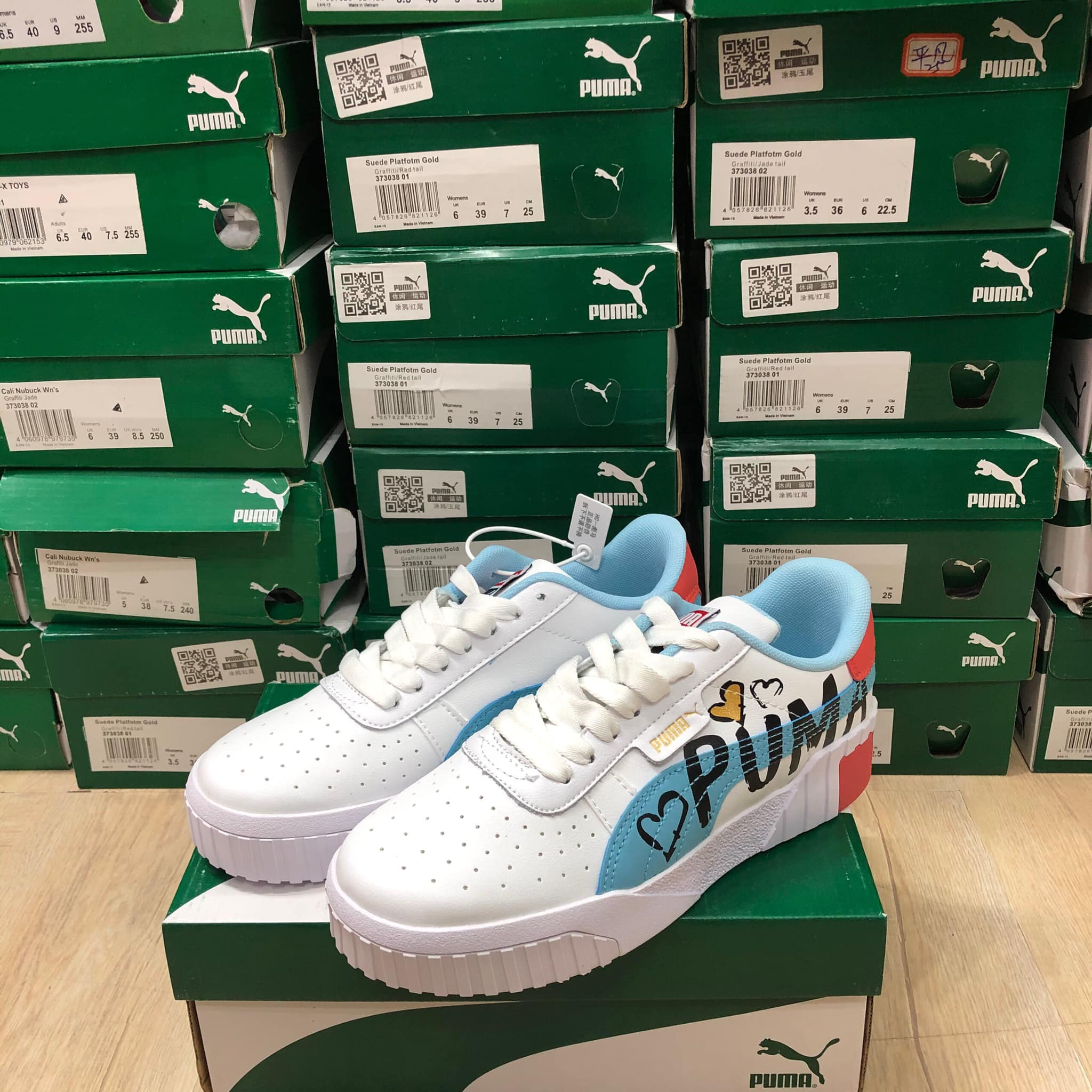 Giày Puma Cali Novelty Jr 'Heart' 373038-01 - Ảnh 2