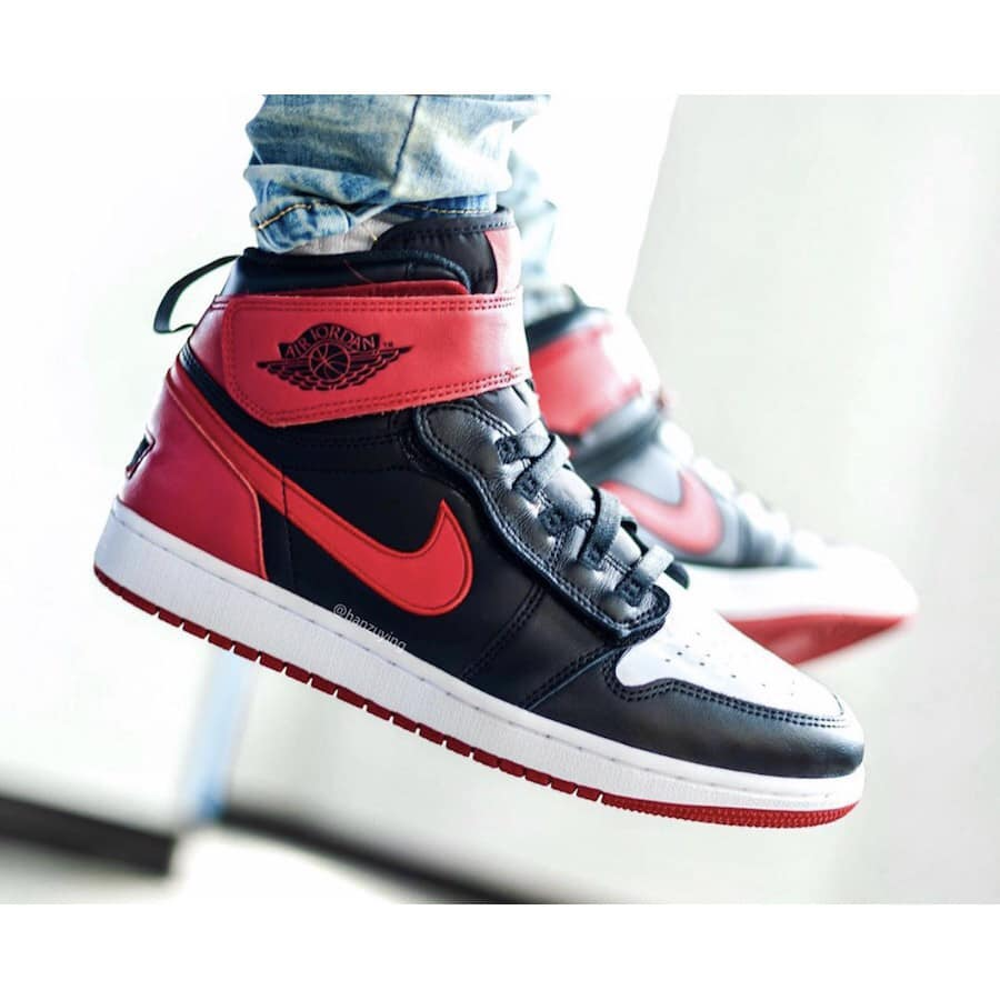 Giày Nike Air Jordan 1 High FlyEase GS 'Black Gym Red' CT4897-001 - Ảnh 2