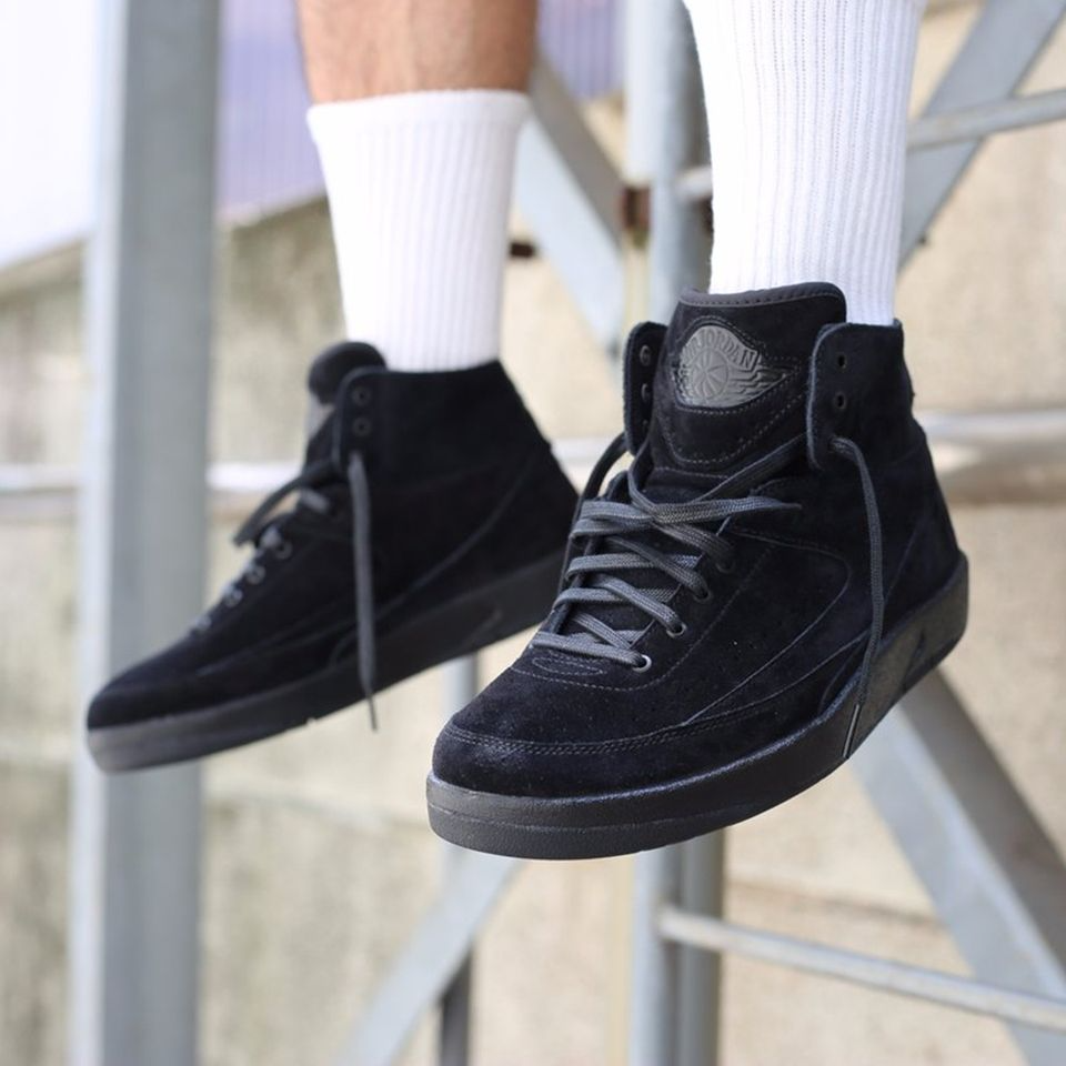 Giày Nike Air Jordan 2 Retro Deconstructed 'Tripple Black' 897521-010 - Ảnh 5