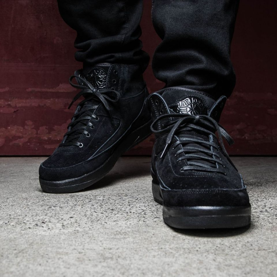 Giày Nike Air Jordan 2 Retro Deconstructed 'Tripple Black' 897521-010 - Ảnh 4