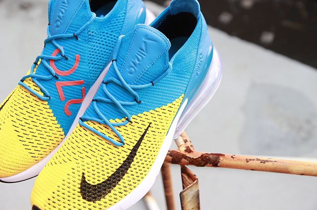 Giày Nike Air Max 270 Flyknit 'Blue Orbit' AO1023-800 - Ảnh 5