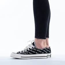 Alternative view of Giày Converse Chuck 70 Low 'Scripted Signature Print Black Egret' 167698C