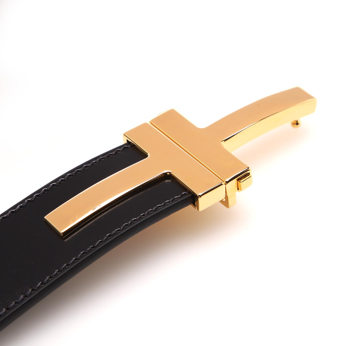 Thắt lưng Tom Ford Men's T Double Buckle Belt TB252T-LCL052-U9000 - Ảnh 4