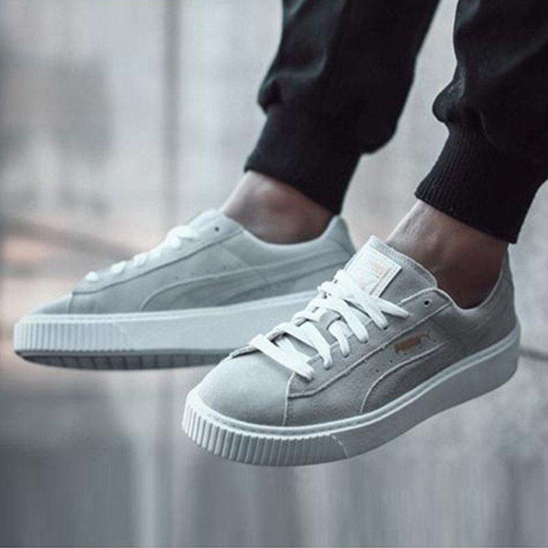 Giày Puma Wmns Puma Suede Platform White Gold 362223-08 - Ảnh 2