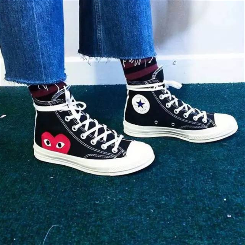 Giày Converse Comme des Garçons x Chuck Taylor All Star Hi 'Play' 150204C - Ảnh 3