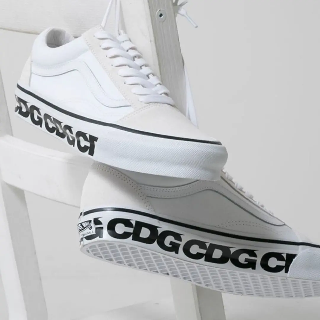 Giay Vans Old Skool Commes des Garcons 'White' VN0A4P3XQLZ
