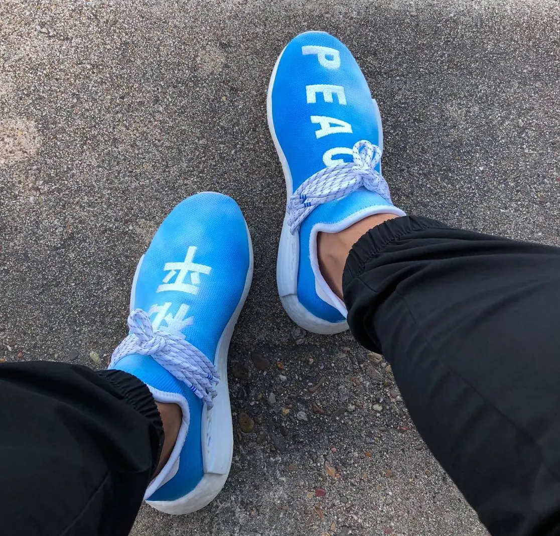Alternative view of Giày Adidas Pharrell x NMD Hu Trail 'Peace' China Exclusive F99763