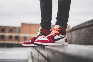 Alternative view of Giày Nike Air Jordan 1 Retro High OG x Off-White 'Chicago' AA3834-101