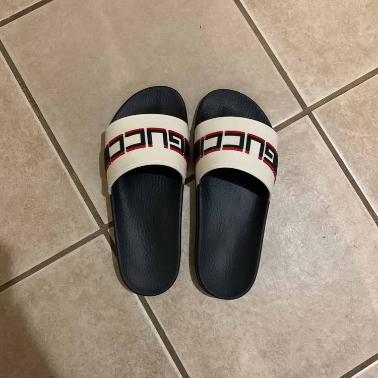 Dép Gucci Stripe Rubber Slide 'Ecru' 522884-JC200-9572 - Ảnh 4