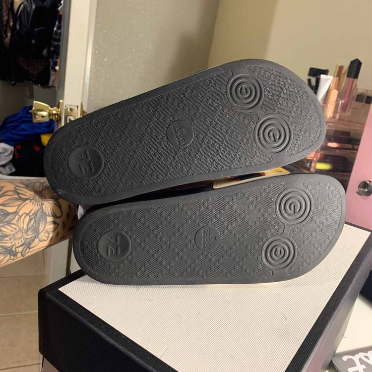 Dép Gucci Stripe Rubber Slide 'Ecru' 522884-JC200-9572 - Ảnh 5