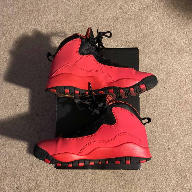 Giày Nike Air Jordan 10 Retro GG 'Fusion Red' 487211-605 - Ảnh 3