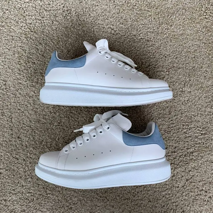 Alternative view of Giày Alexander McQueen 'White Dream Blue' 553770-WHGP7-9048
