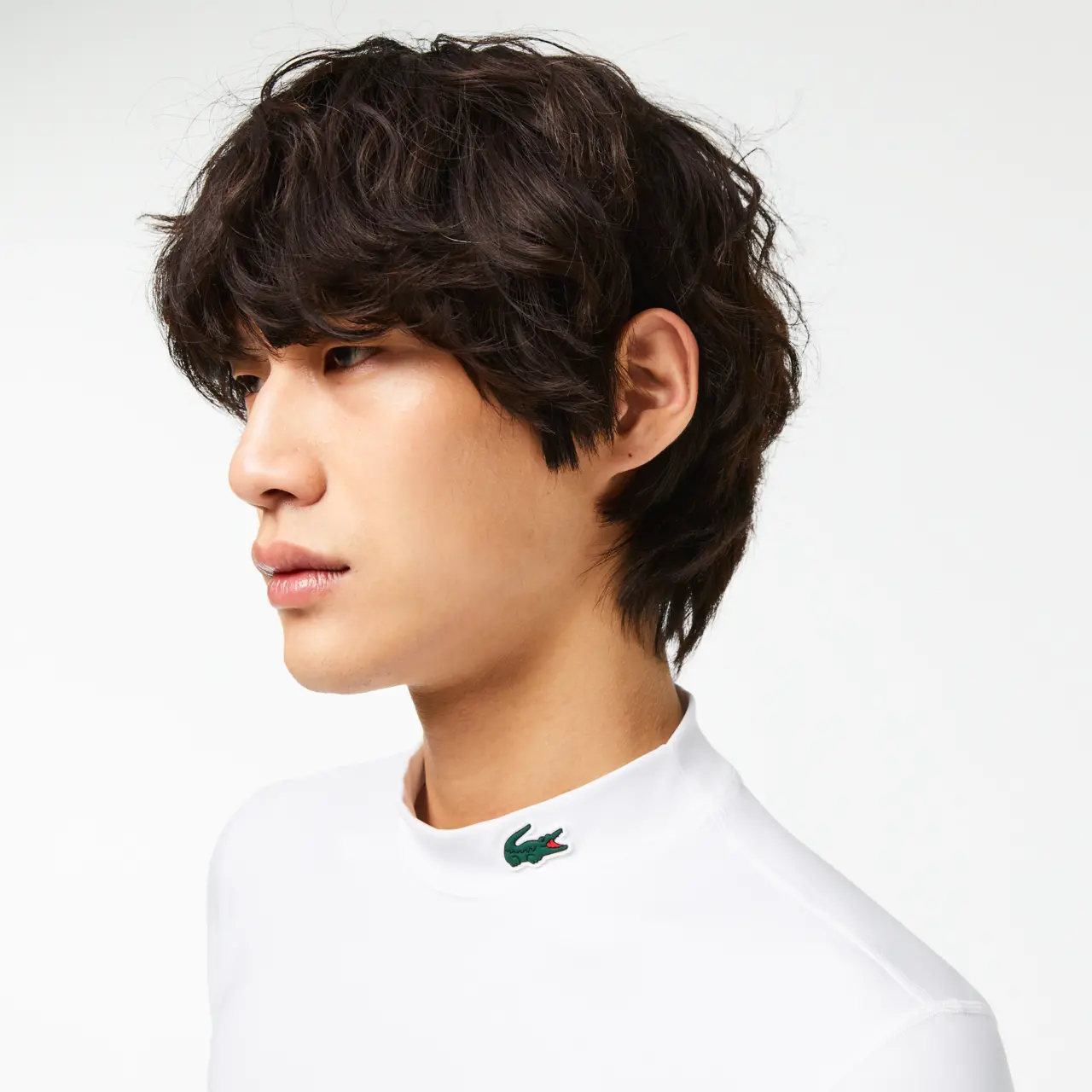 Ao Lacoste Sports Tight Fit Long Sleeve T-Shirt 'White' TH5204-53G-001