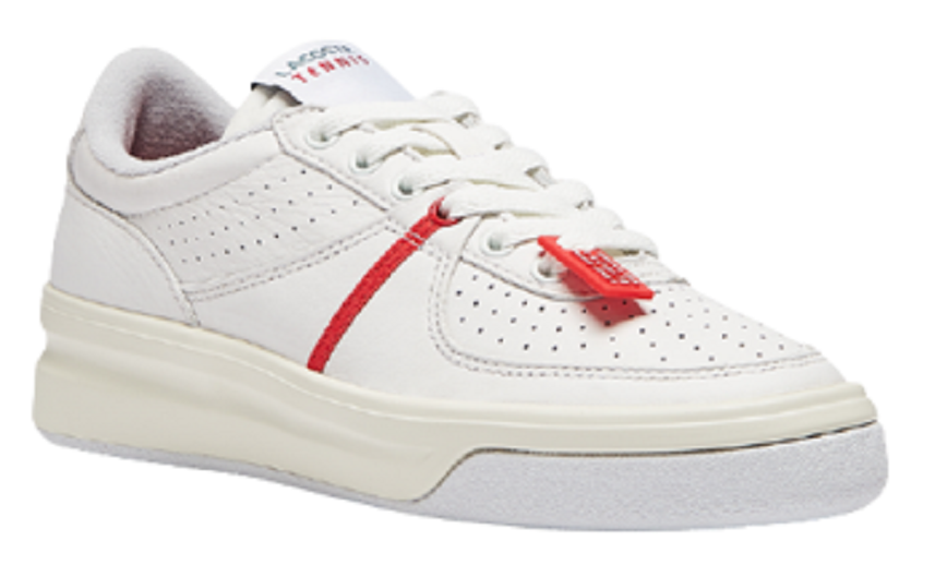 Giày Lacoste Quantace Leather Trainers White Red RZ0100W51C