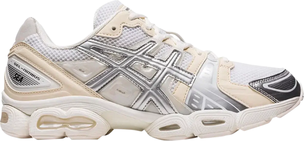 Giay Asics x Wind and Sea Gel-Nimbus 9 'White Pure Silver' 1201A801-100