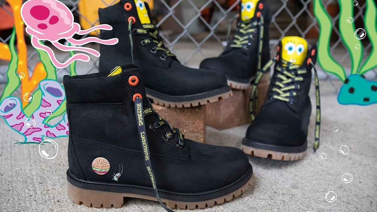 Giày Timberland SpongeBob SquarePants x 6 Inch 'Black' TB0A22TF-001 - Ảnh 4