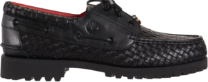 Giay Timberland Woven Leather 3-Eye Lug 'Supreme Black'
