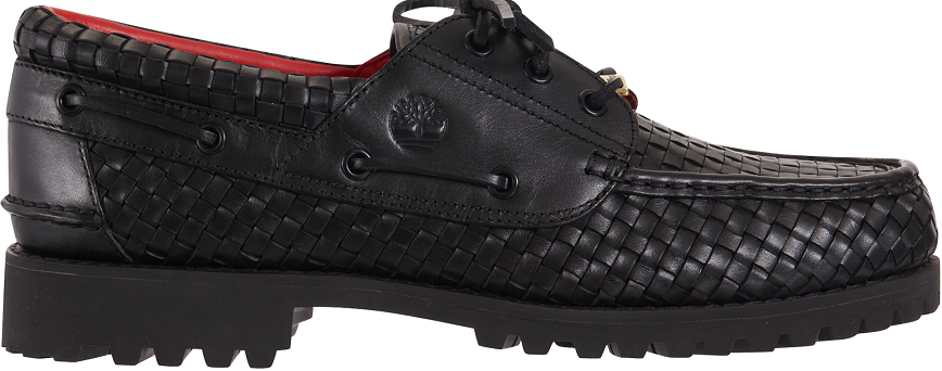 Giay Timberland Woven Leather 3-Eye Lug 'Supreme Black'