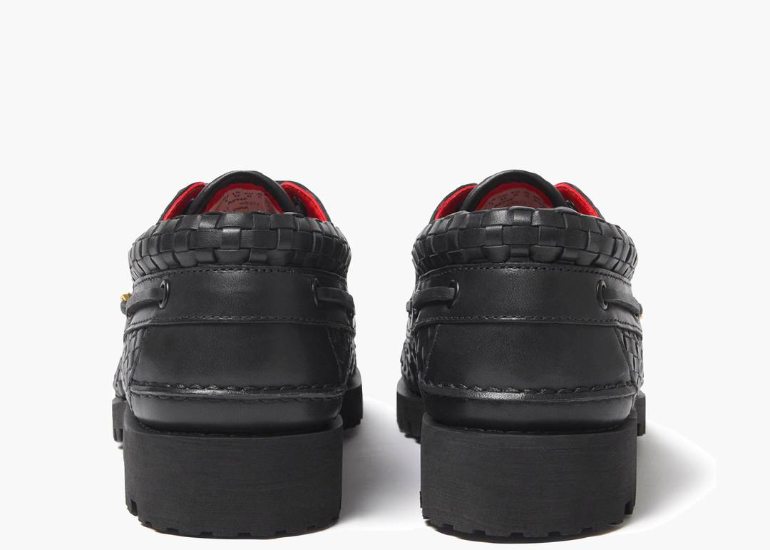 Giay Timberland Woven Leather 3-Eye Lug 'Supreme Black'