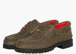 Giay Timberland Woven Leather 3-Eye Lug 'Supreme Olive'