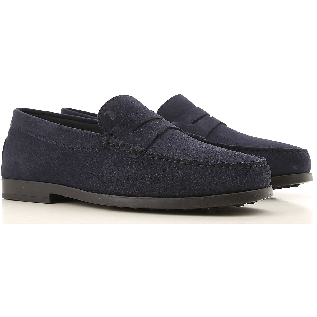 Giày Tod's Suede Penny Loafer 'Dark Blue' XXM17C00010HSEU805 - Ảnh 4