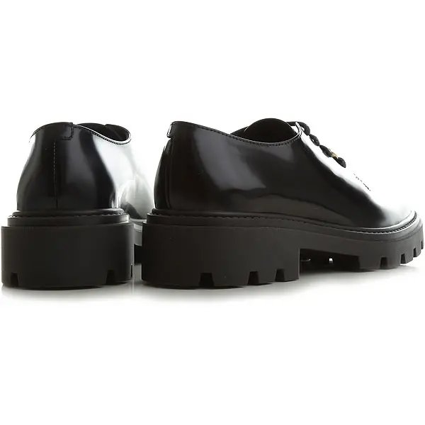 Giày Tod's Woman Black Lace-ups in Leather XXW08J0EZ00SHA41B999 - Ảnh 4