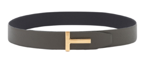 Thắt lưng Tom Ford Dark Olive Black T Belt TB249T-LCL050-C4924