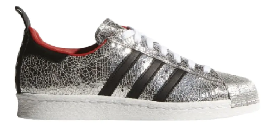 Giày Adidas Wmns x Topshop Superstar 80s 'Silver' S77437