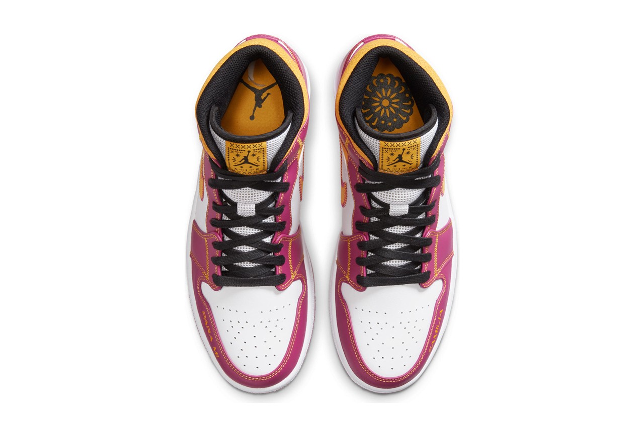 Giày Nike Air Jordan 1 Mid Day of the Dead 'Día de Muertos' DC0350-100 - Ảnh 7