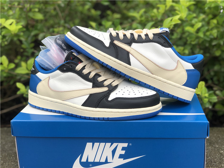 Giày Nike Fragment Design x Travis Scott x Air Jordan 1 Retro Low DM7866-140 - Ảnh 9