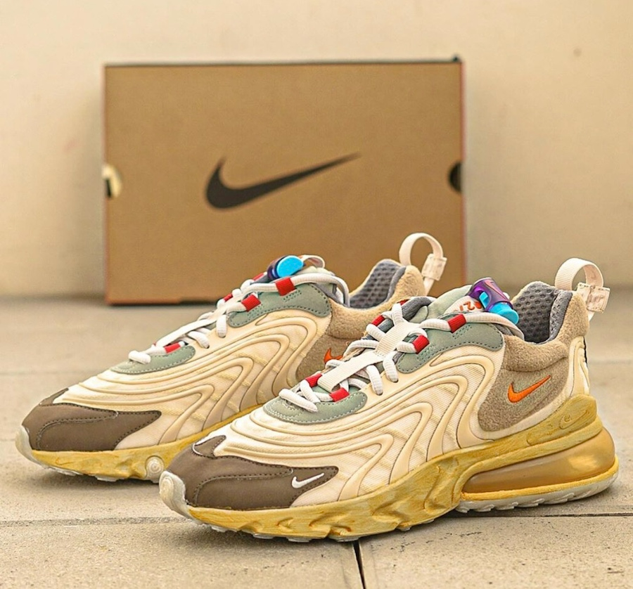Giày Nike Air Max 270 x Travis Scott React ENG 'Cactus Trails' CT2864-200 - Ảnh 7