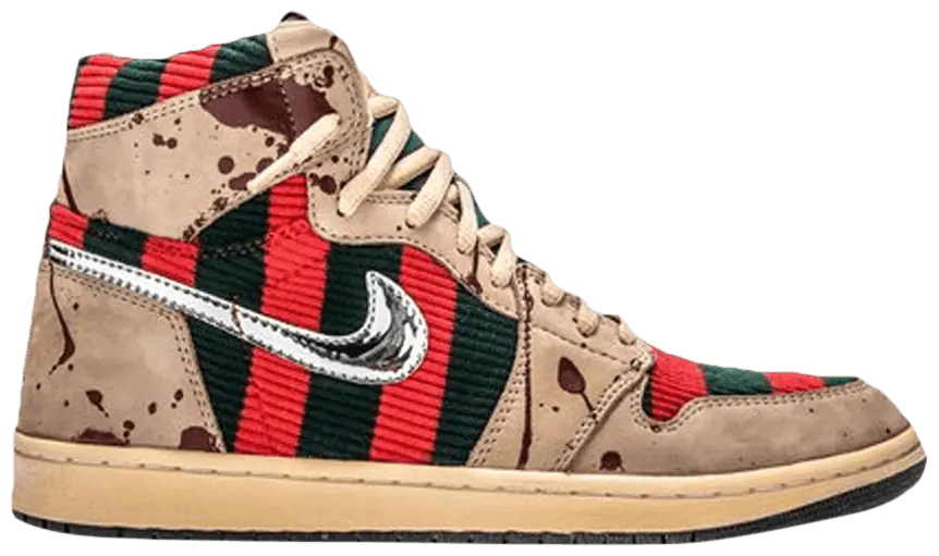 Giày Nike Shoe Surgeon x Air Jordan 1 High 'Freddy Krueger' Custom TSS-AJ1-FREDDY