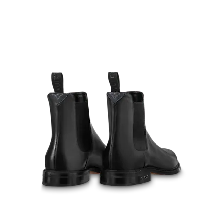 Giày Louis Vuitton Vendome Flex Chelsea Boots Black 1A9A8G - Ảnh 2