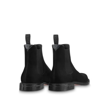 Giày Louis Vuitton Vendome Flex Chelsea Boots Black 1A9HEP - Ảnh 3