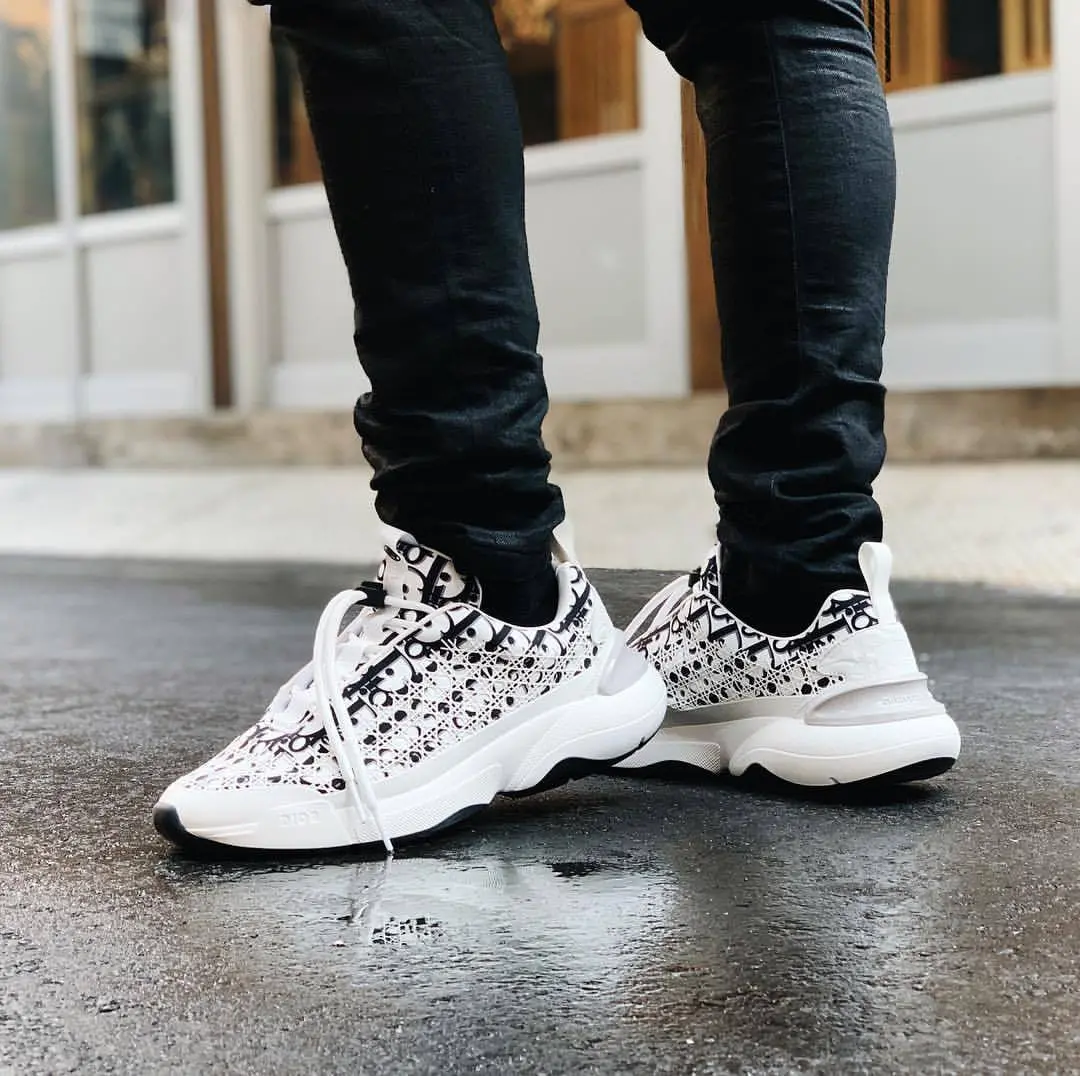 Alternative view of Giày Dior B24 Sneaker 'Dior Oblique White Cannage' 3SN248YJT-H069
