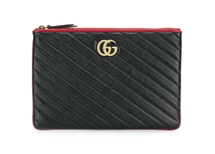 Túi Gucci GG Marmont Quilted Leather Pouch 573814 0OLFX 8277