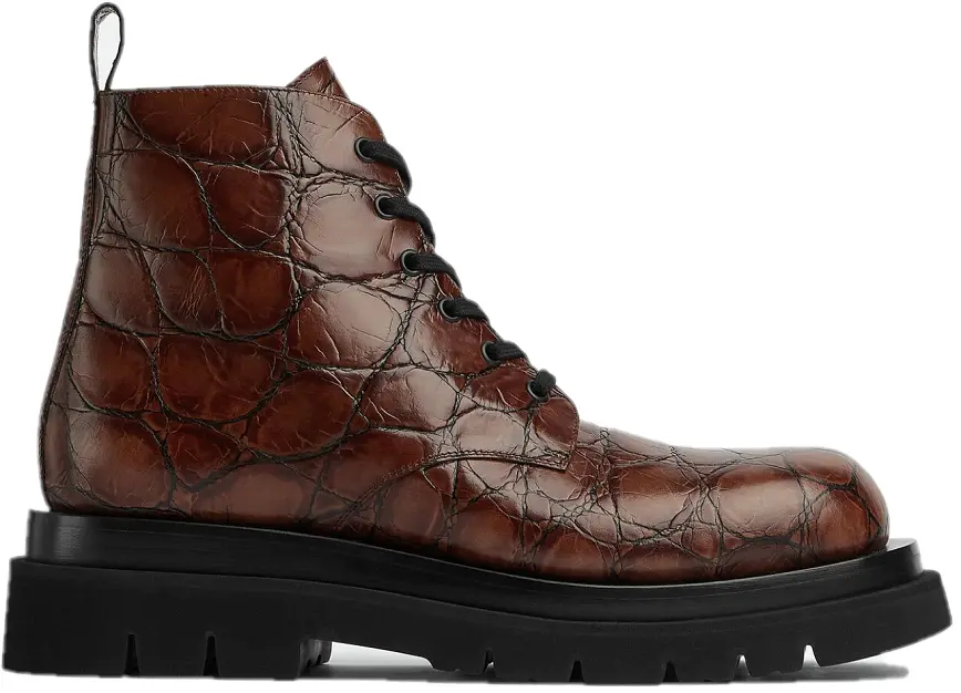 Giay Bottega Veneta Lug Lace-Up Ankle Boot 'Twig' 730224V2LS02501