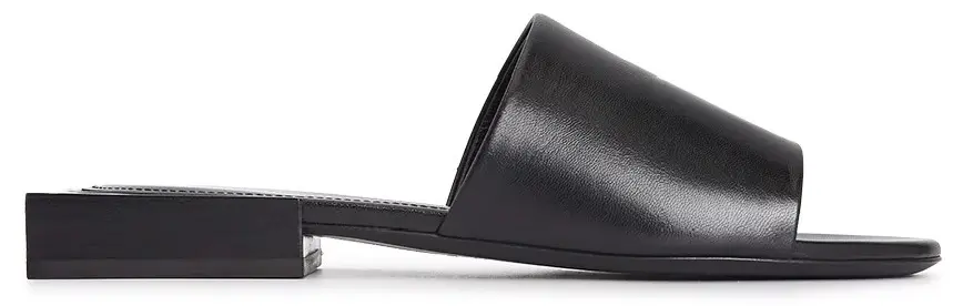 Dep Balenciaga Logo Box Slipper Mule 'Black' 653796-WA8FF-1090