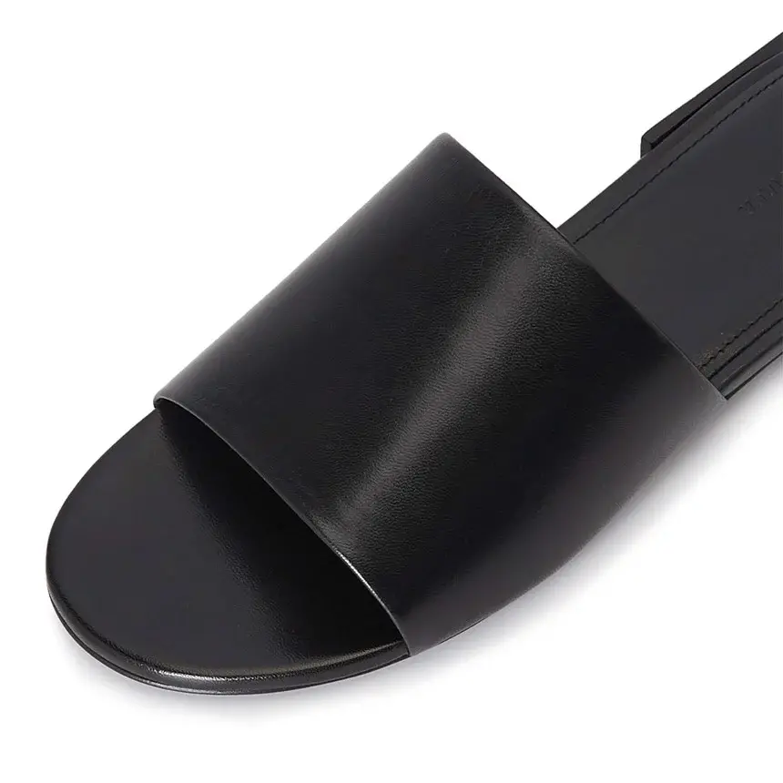 Dep Balenciaga Logo Box Slipper Mule 'Black' 653796-WA8FF-1090