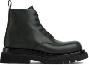 Giay Bottega Veneta Lug Lace-Up Ankle Boot 'Bottle Green' 730224VBS503381