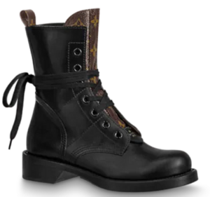 Giày Louis Vuitton Metropolis Flat Rangers Black 1A7WHY