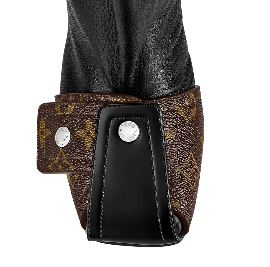 Alternative view of Giày Louis Vuitton Patti Wedge Half Boots 'Black' 1AACCZ