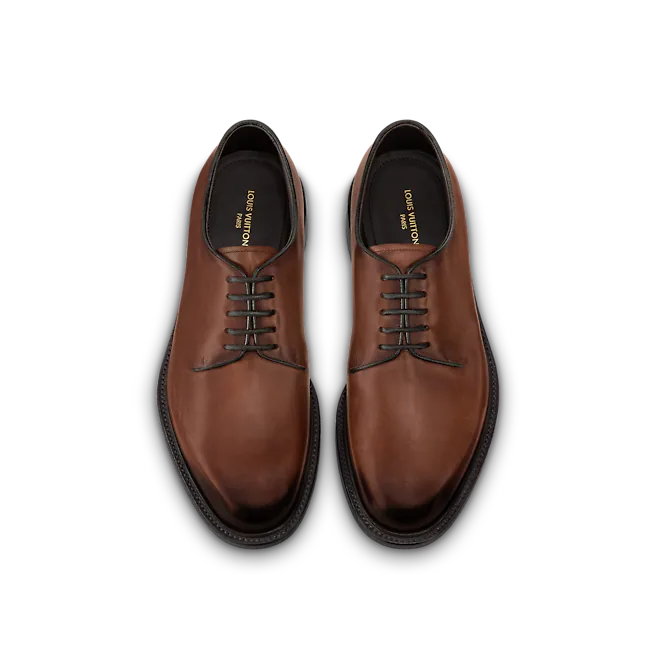 Giày Louis Vuitton Vendome Flex Derbies 'Brown' 1AA6LZ - Ảnh 4