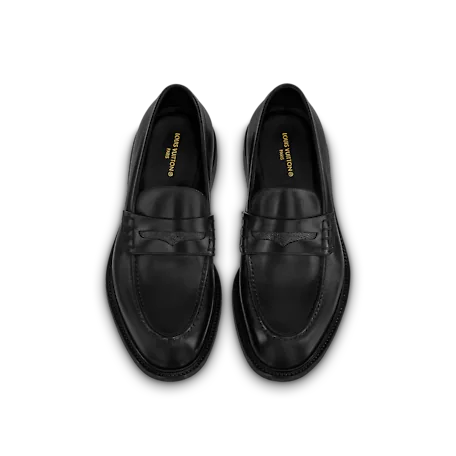 Giày Louis Vuitton Vendome Flex Loafers Black 1A9A9W - Ảnh 3