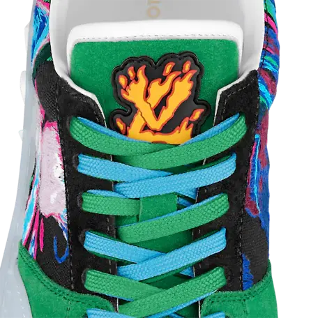 Alternative view of Giày Louis Vuitton Lv Ollie Richelieu Trainers Green 1A9JJ1
