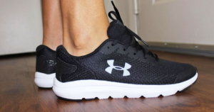 Alternative view of Giày Under Armour Surge 2 Black White 3022595-001