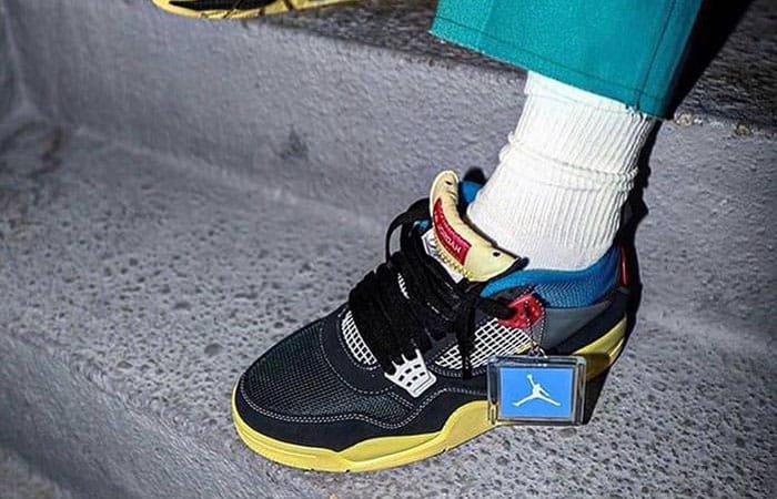 Giày Nike Union LA x Air Jordan 4 Retro 'Off Noir' DC9533-001 - Ảnh 3